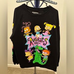 Nickelodeon Rugrats black sweatshirt size XXL - 60% cotton and 40% polyester